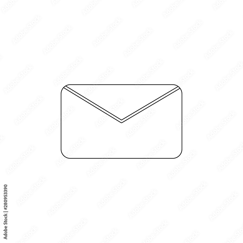 Aufkleber the envelope icon. element of web for mobile concept and web apps icon. outline, thin line icon for 