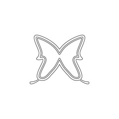butterfly icon. Element of web for mobile concept and web apps icon. Outline, thin line icon for website design and development, app development