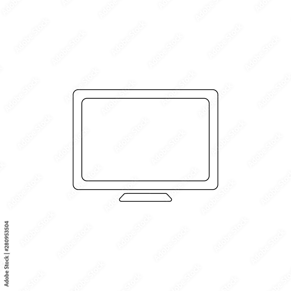 Aufkleber monitor icon. element of web for mobile concept and web apps icon. outline, thin line icon for websi