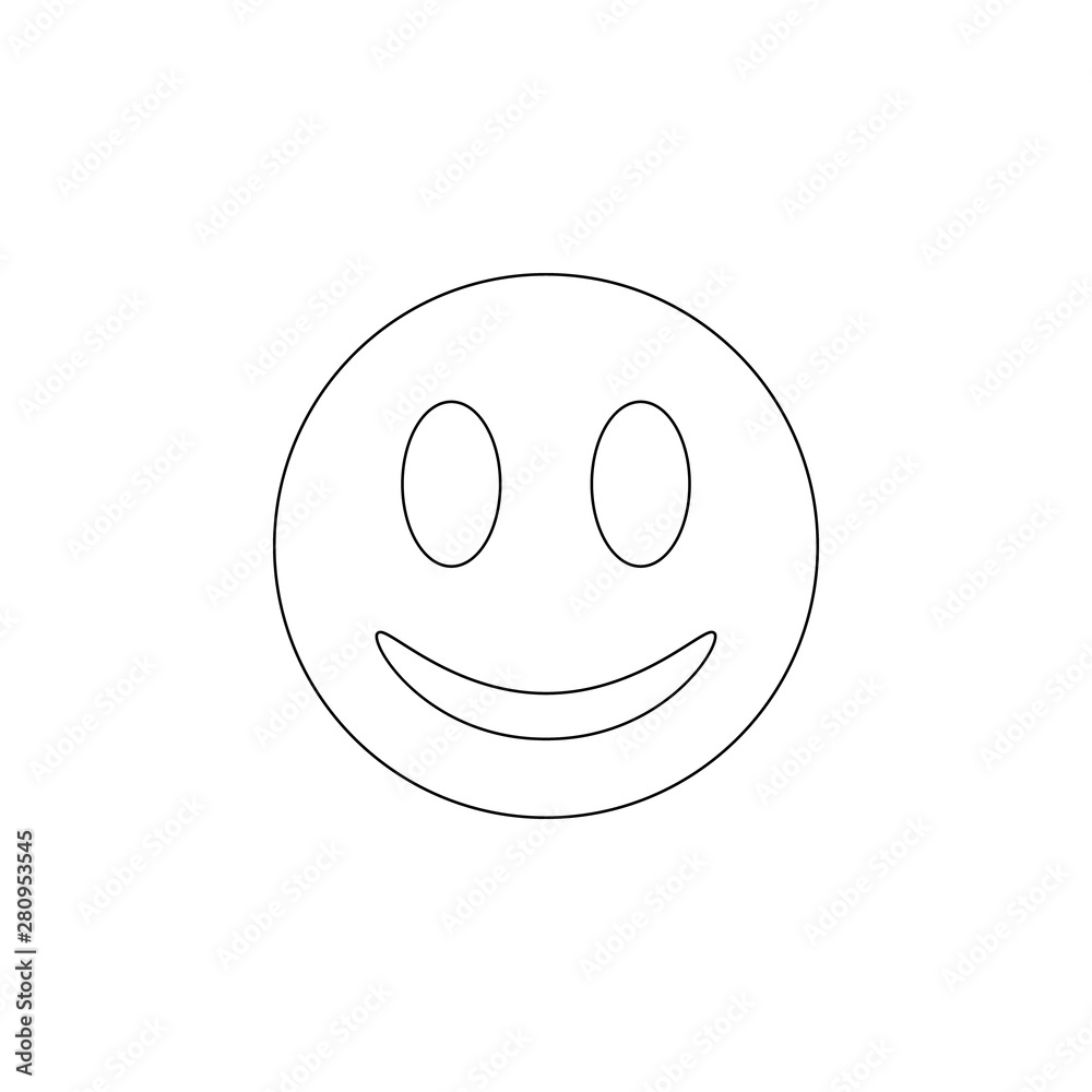 Aufkleber smiley icon. element of web for mobile concept and web apps icon. outline, thin line icon for websit
