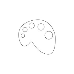 palette icon. Element of web for mobile concept and web apps icon. Outline, thin line icon for website design and development, app development