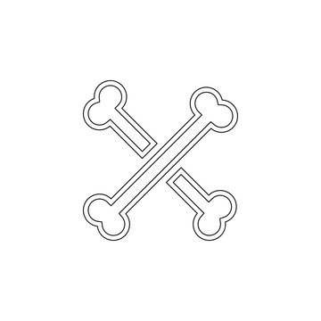 bones icon. Element of web for mobile concept and web apps icon. Outline, thin line icon for website design and development, app development