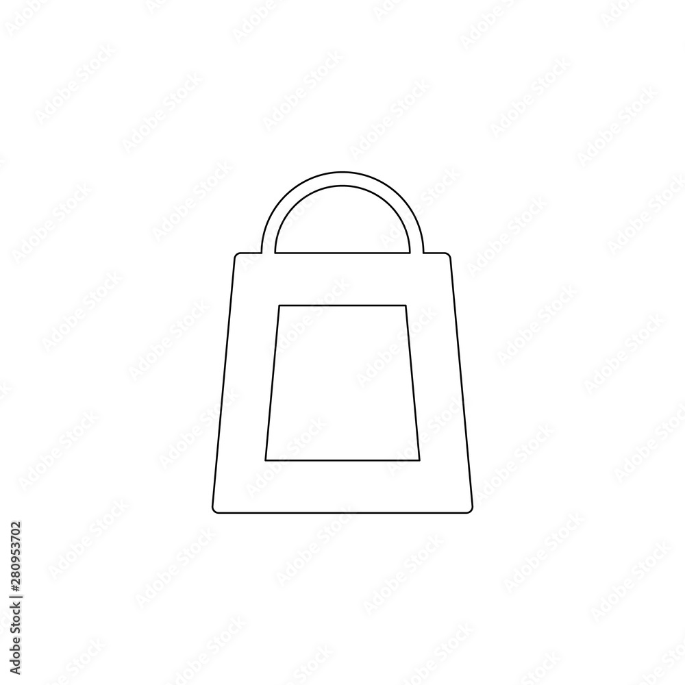 Poster store bag icon. element of web for mobile concept and web apps icon. outline, thin line icon for web