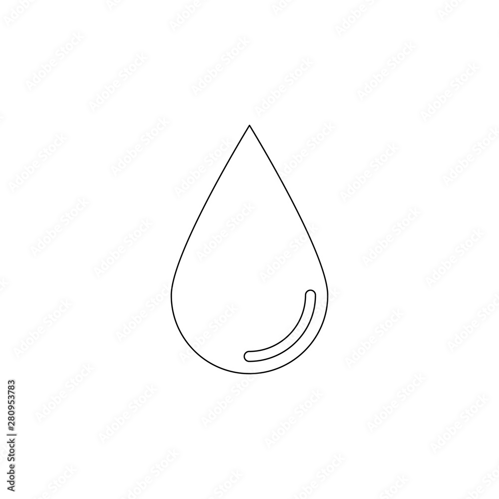 Aufkleber a drop icon. element of web for mobile concept and web apps icon. outline, thin line icon for websit