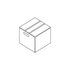 packing box icon. Element of web for mobile concept and web apps icon. Outline, thin line icon for website design and development, app development