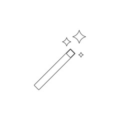 magic wand icon. Element of web for mobile concept and web apps icon. Outline, thin line icon for website design and development, app development