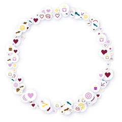 Social media marketing, Communication concept.