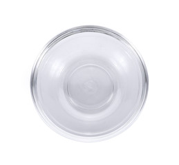 glass bowl isolated on white background