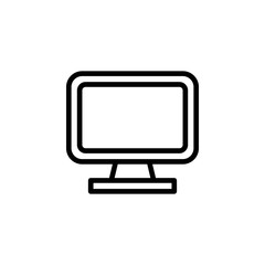 Monitor, computer, technology icon. Element of Education icon. Thin line icon