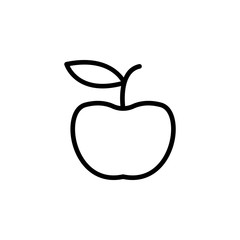 Apple, fruit icon. Element of Education icon. Thin line icon