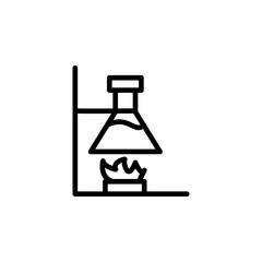 Chemistry, flask icon. Element of Education icon. Thin line icon