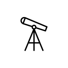 Telescope, space icon. Element of Education icon. Thin line icon