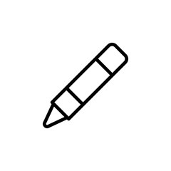 Crayon, tool icon. Element of Education icon. Thin line icon