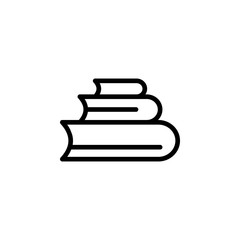 Books, education icon. Element of Education icon. Thin line icon