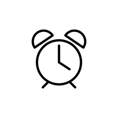 Alarm, clock icon. Element of Education icon. Thin line icon