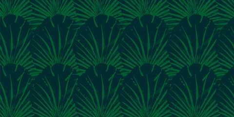 Summer pattern exotic tropical seamless vector with monstera's foliage background. Exotic wallpaper