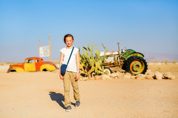 Cute girl in Solitaire Namibia
