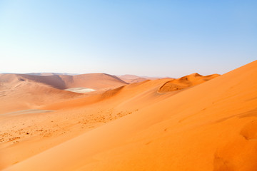 Naklejka na ściany i meble Red sand dunes of Namibia