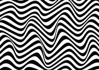 vector of wavy line optical illusion texture background © charnsitr