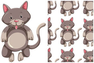 Seamless design pattern isolated on white