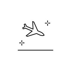 Landing, airplane, airport icon. Element of airport line color icon