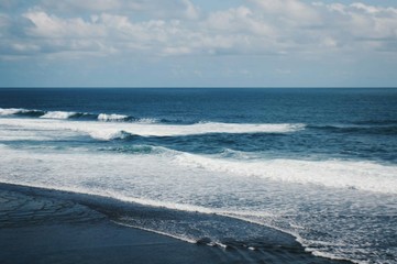 waves on the beach