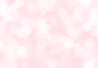 Heart valentine light pink background