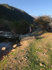 Obraz premium hiker in mountains