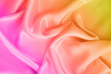 Fototapeta premium colorful fabric abstract background, pattern wave fabric silk background