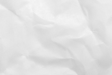 Clean white paper, wrinkled, abstract for background.