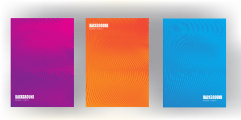 Bright gradient abstract pattern background cover design with trendy vibrant and vivid color template