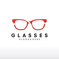 Modern Glasses Logo Design Template - Vector 