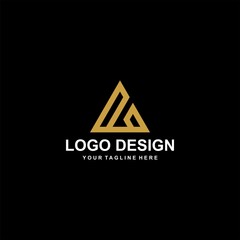 Mountain gold logo design vector.  Adventure logo icon illustration.