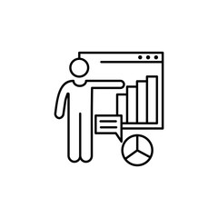 Businessman, web, building icon. Element of business icon