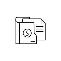 Wallet, document, business icon. Element of business icon