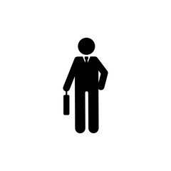 Businessman, go, office icon. Element of businessman pictogram icon. Premium quality graphic design icon. Signs and symbols collection icon