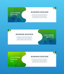 Vector abstract geometric design banner web template. - Vector