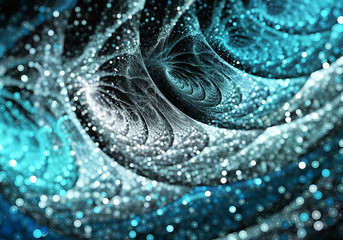 abstract fractal background, texture, bokeh, fractal ball