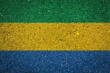 National flag of USA on a stone background.The concept of national pride and symbol of the country.