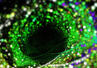 abstract fractal background, texture, bokeh, fractal ball