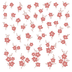 Vector illustration material of a beautiful flower