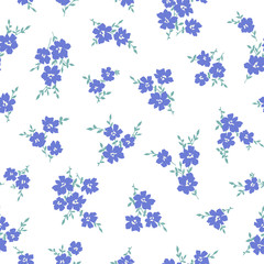 Seamless vector pattern of a beautiful flower,