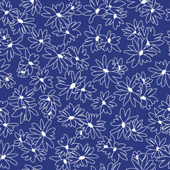 Flower seamless pattern material abstract beautifully