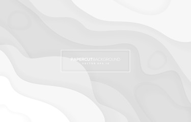 abstract white background with smooth wave and futuristic concept use for web banner and cover design