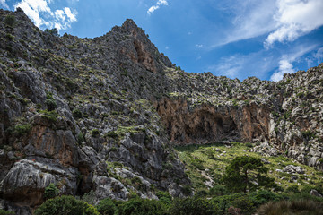 Fototapeta na wymiar Torrent de Pareis, Canyon de la Calobra in the island of Mallorca