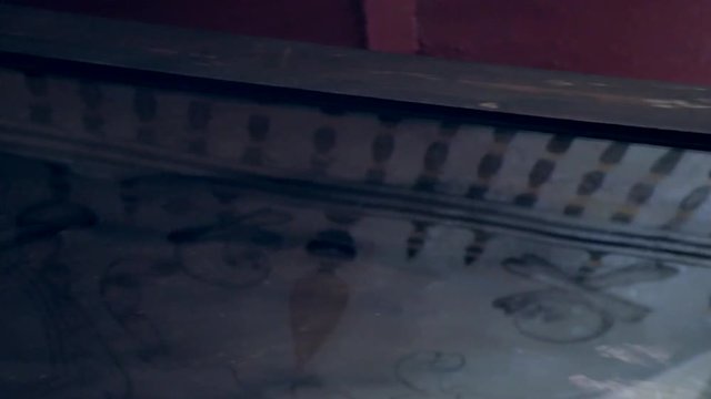 Mexican mummie in a coffin