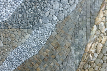 gravel stone floor, backgrounds and textures 