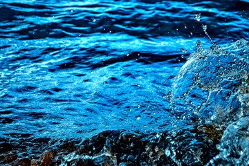 Water splash from the waves