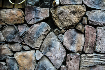 Stone wall of ancient palace