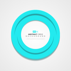 Abstract circle blue cover design element. illustration vector eps10
